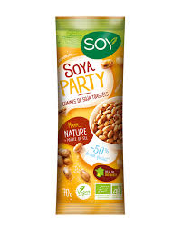 Soya party nature 70g - graines de soja toastées - Soy